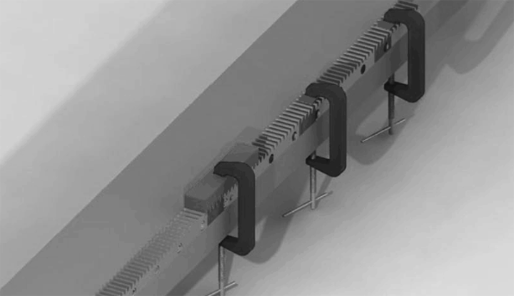 齒條安裝步驟三 齒條安裝步驟三